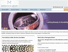 Tablet Screenshot of monogrambrass.com